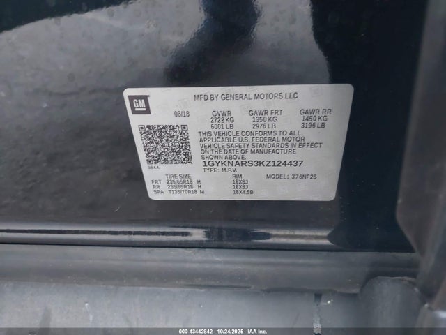 2019 CADILLAC XT5 1GYKNARS3KZ124437 Photo 8