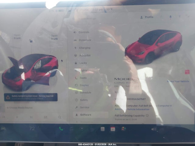 2025 TESLA MODEL Y 7SAYGDEE6SA347587 Photo 6