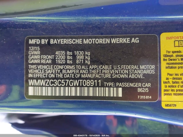 2016 MINI COUNTRYMAN WMWZC3C57GWT08911 Photo 8