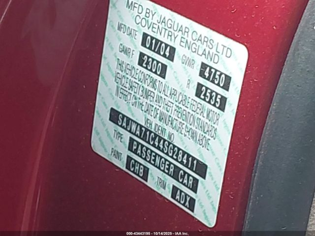 2004 JAGUAR XJ SAJWA71C44SG28411 Photo 8