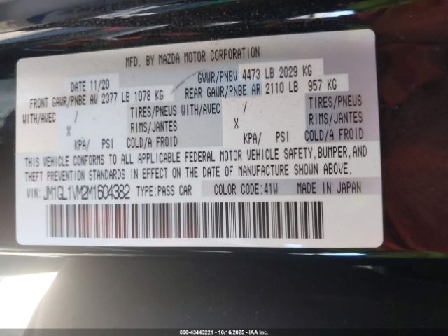 2021 MAZDA MAZDA6 JM1GL1VM2M1604382 Photo 8