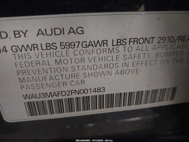 2015 AUDI A8 L WAU3MAFD2FN001483 Photo 8