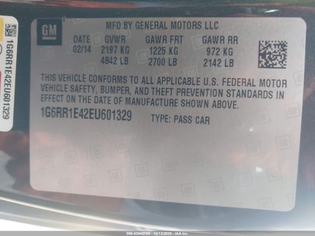 2014 CADILLAC ELR 1G6RR1E42EU601329 Photo 8