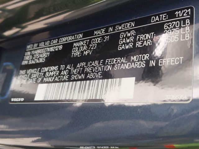 2022 VOLVO XC90 RECHARGE PLUG-IN HYBRID YV4BR00Z7N1821219 Photo 8