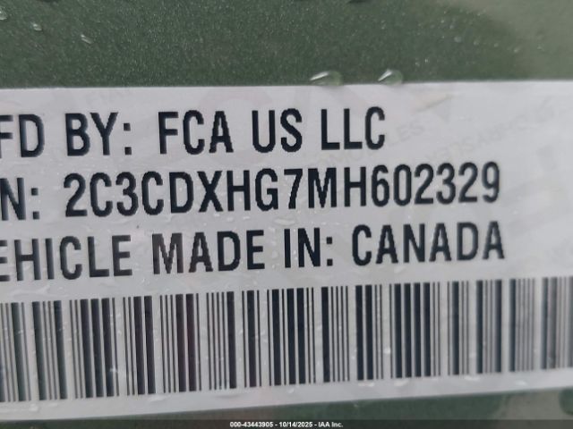 2021 DODGE CHARGER 2C3CDXHG7MH602329 Photo 8