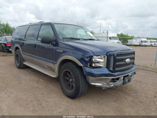 2005 FORD EXCURSION 1FMNU44L05ED40504