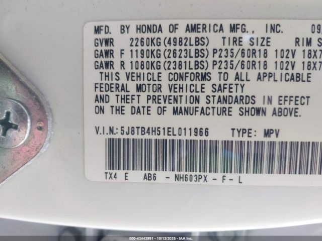 2014 ACURA RDX 5J8TB4H51EL011966 Photo 8