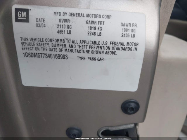 2004 CADILLAC CTS 1G6DM577340169993 Photo 8