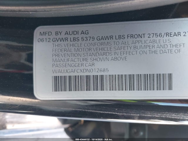 2013 AUDI A6 WAUJGAFCXDN012685 Photo 8