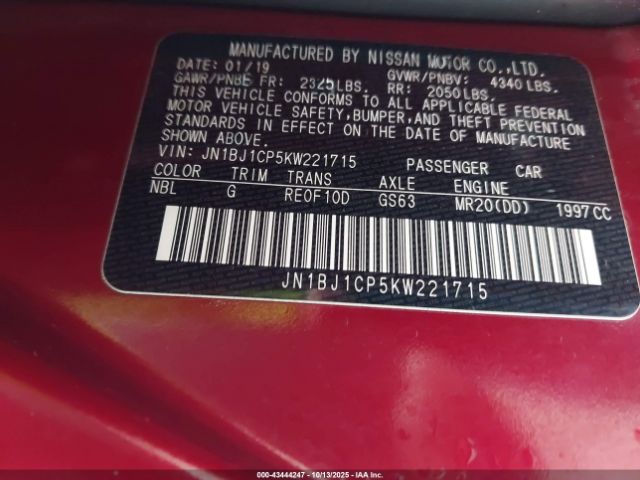 2019 NISSAN ROGUE SPORT JN1BJ1CP5KW221715 Photo 8