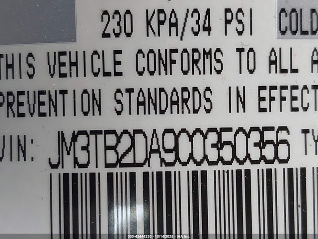 Aukcja sprzedaży 2012 Mazda Cx-9 Grand Touring, vin: JM3TB2DA9C0350356, numer aukcji: 43444330