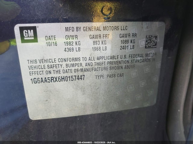 2017 CADILLAC ATS 1G6AA5RX6H0157447 Photo 8