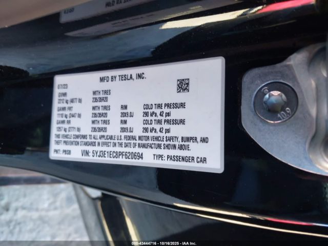 2023 TESLA MODEL 3 5YJ3E1EC8PF620694 Photo 8