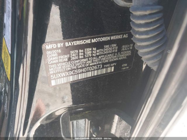 2017 BMW X3 5UXWX9C59H0T02673 Photo 8