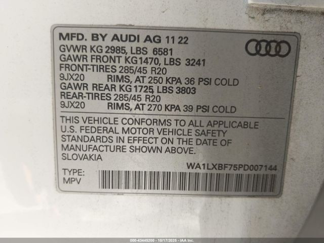 2023 AUDI Q7 WA1LXBF75PD007144 Photo 8