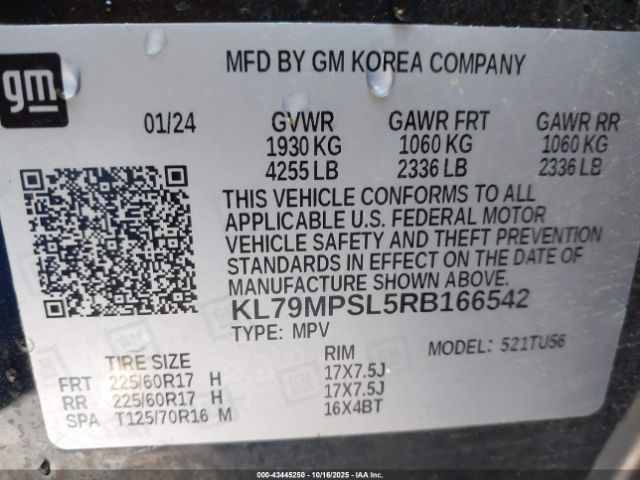 2024 CHEVROLET TRAILBLAZER KL79MPSL5RB166542 Photo 8