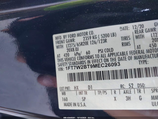 Ford F-250 King Ranch 2021 1FT7W2BT9MEC26093 Image 9