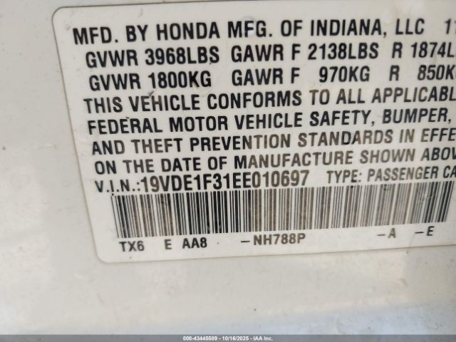 2014 ACURA ILX 19VDE1F31EE010697 Photo 8