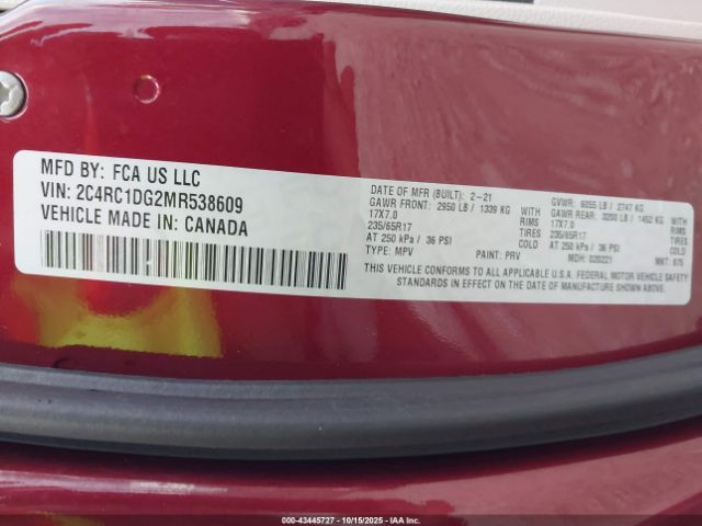 2021 CHRYSLER VOYAGER 2C4RC1DG2MR538609 Photo 8