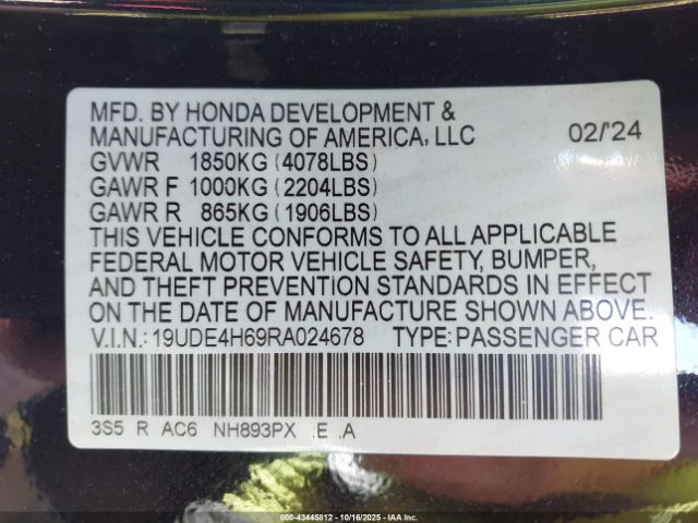 2024 ACURA INTEGRA 19UDE4H69RA024678 Photo 8