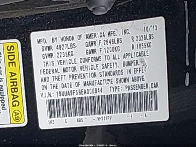 2014 ACURA TL 19UUA9F59EA000944 Photo 8