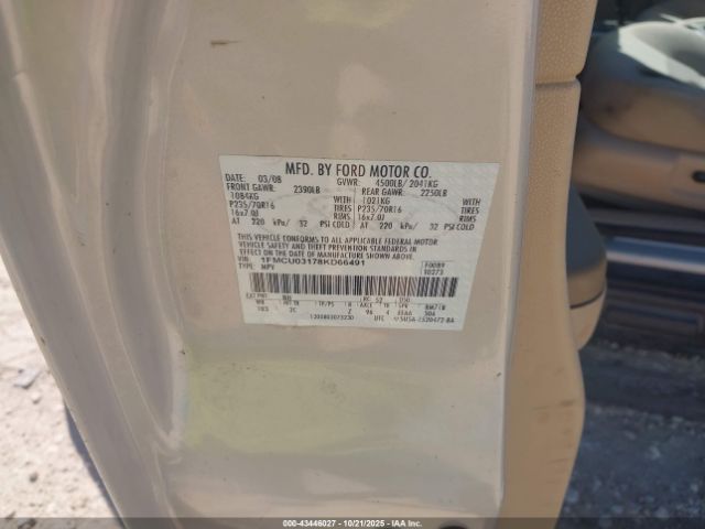 2008 FORD ESCAPE 1FMCU03178KD66491 Photo 8