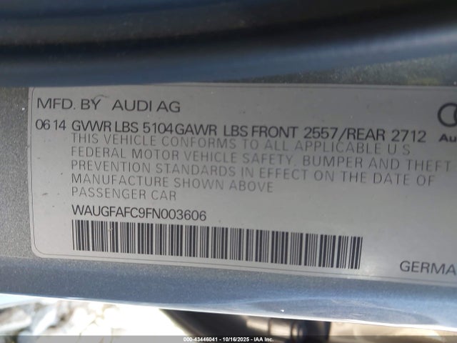 2015 AUDI A6 WAUGFAFC9FN003606 Photo 8