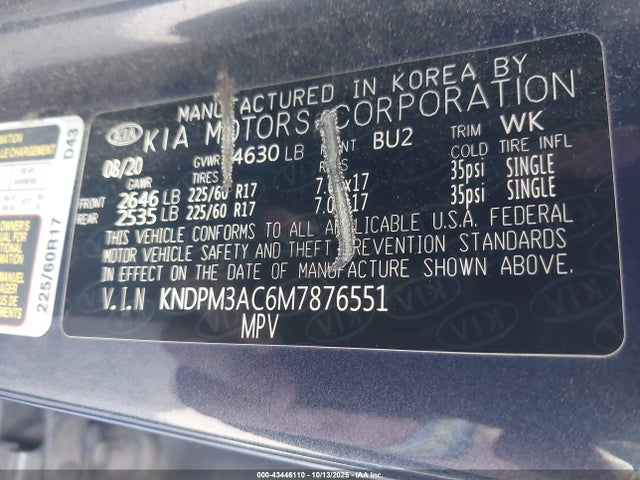 KIA Sportage Lx 2021 KNDPM3AC6M7876551 Image 9