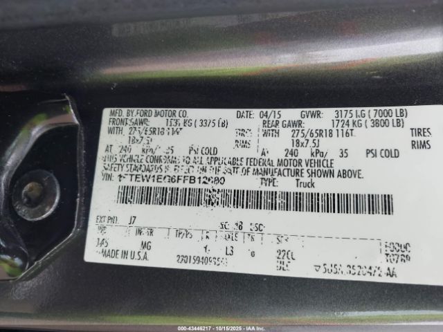 2015 FORD F-150 1FTEW1EG6FFB12680 Photo 8