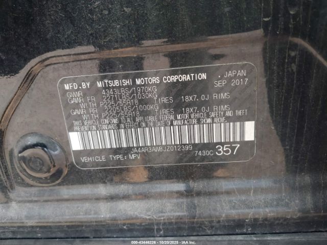 2018 MITSUBISHI OUTLANDER SPORT JA4AR3AW8JZ012399 Photo 8