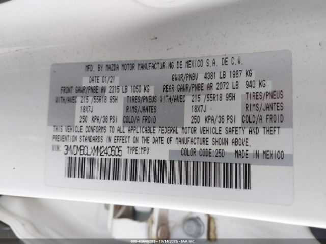 2021 MAZDA CX-30 3MVDMBCLXMM240505 Photo 8