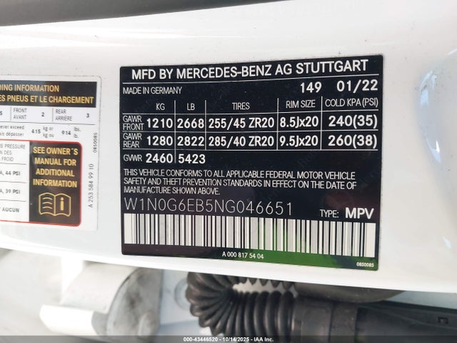 2022 MERCEDES-BENZ AMG GLC 43 W1N0G6EB5NG046651 Photo 8