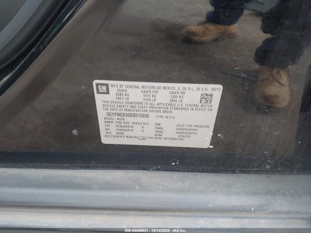 2013 CADILLAC SRX 3GYFNCE36DS515836 Photo 8