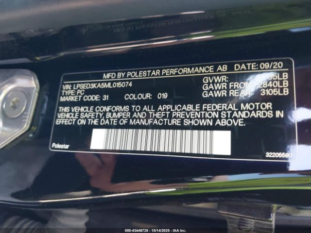 2021 POLESTAR 2 LPSED3KA5ML015074 Photo 8