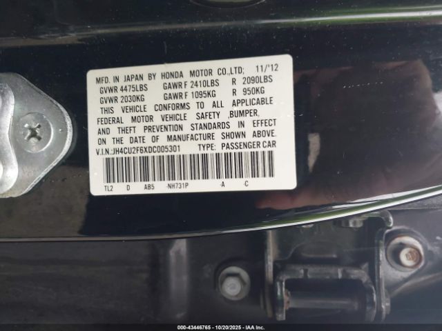 2013 ACURA TSX JH4CU2F6XDC005301 Photo 8