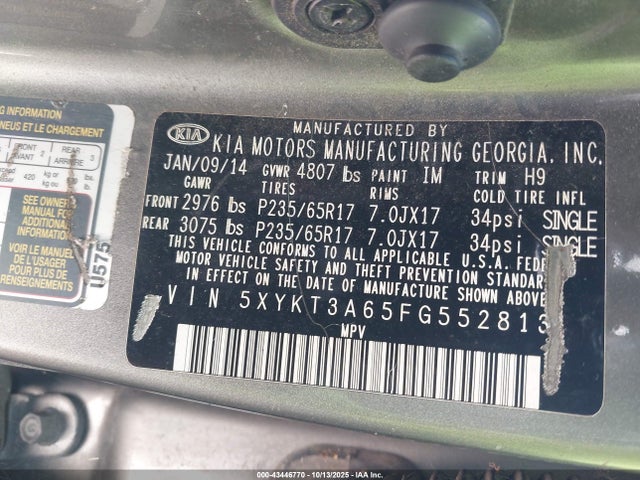 5XYKT3A65FG552813 KIA dohc t-gdi theta-ii