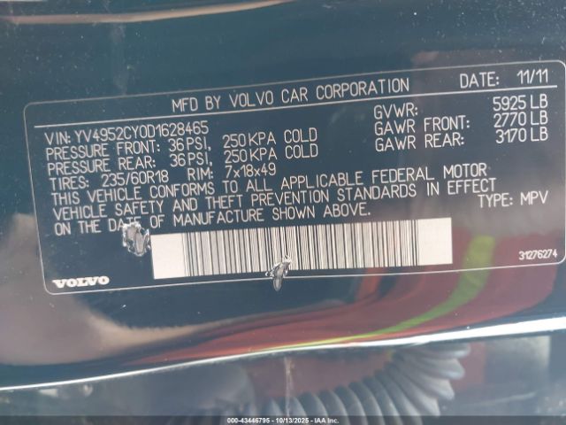 2013 VOLVO XC90 YV4952CY0D1628465 Photo 8