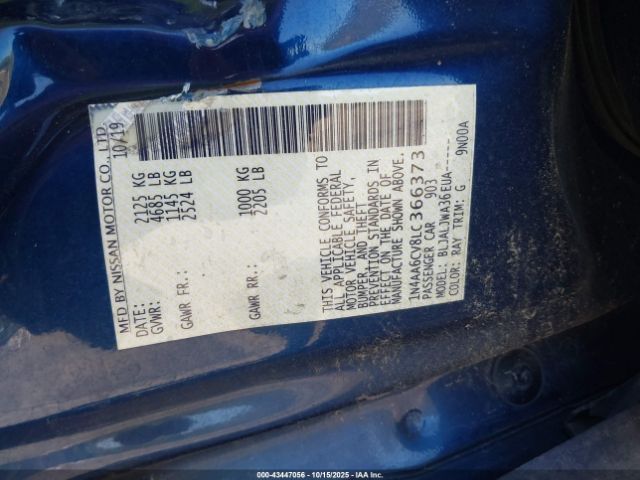 2020 NISSAN MAXIMA 1N4AA6CV8LC366373 Photo 8