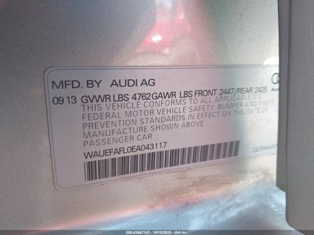 2014 AUDI A4 WAUEFAFL0EA043117 Photo 8