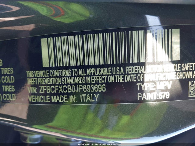 2018 FIAT 500X ZFBCFXCB0JP693696 Photo 8