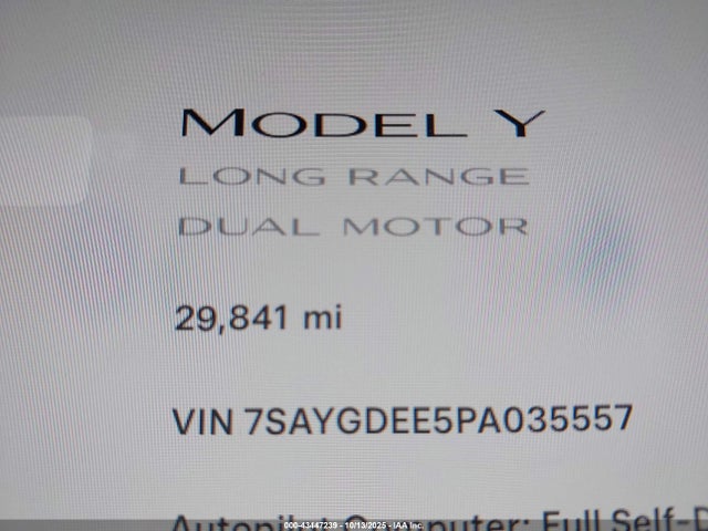 Tesla Model Y 2023 7SAYGDEE5PA035557 Image 7