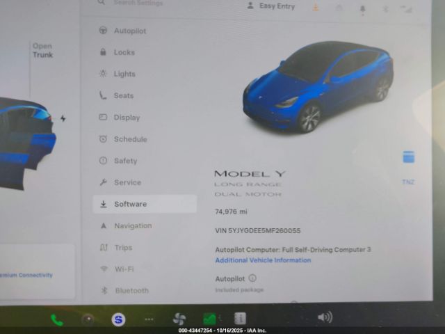 2021 TESLA MODEL Y 5YJYGDEE5MF260055 Photo 6