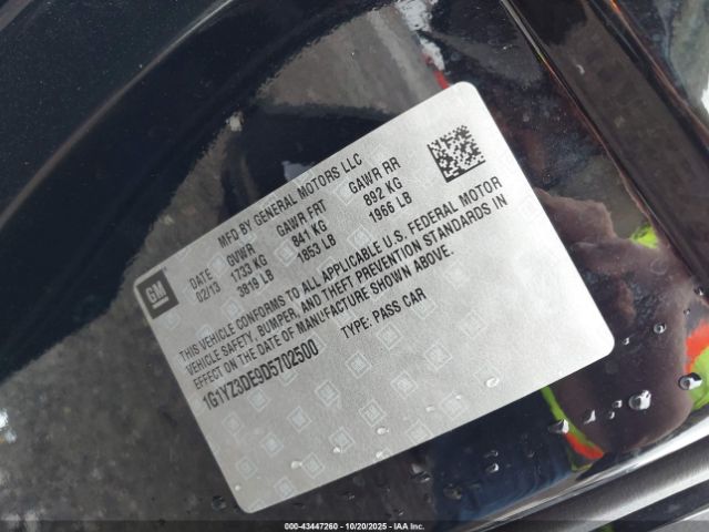 2013 CHEVROLET CORVETTE 1G1YZ3DE9D5702500 Photo 8