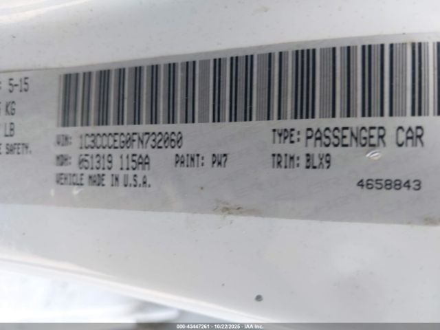 2015 CHRYSLER 200 1C3CCCEG0FN732060 Photo 8