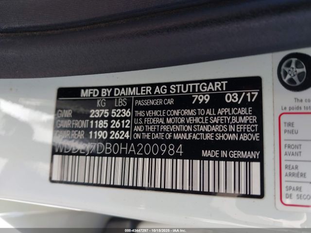 2017 MERCEDES-BENZ CLS 550 WDDLJ7DB0HA200984 Photo 8