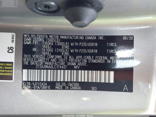 Lexus 2gr-fks 2020 2T2AZMAA0LC174407 Image 9
