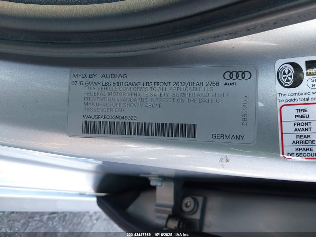 2016 AUDI A6 WAUGFAFC0GN048323 Photo 8