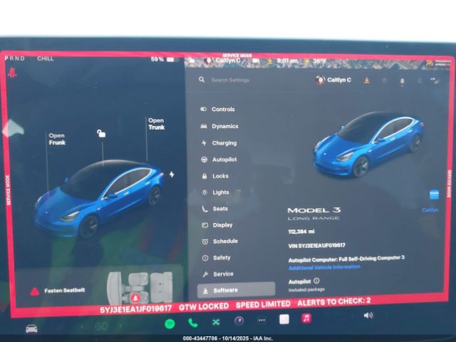 2018 TESLA MODEL 3 5YJ3E1EA1JF019617 Photo 6