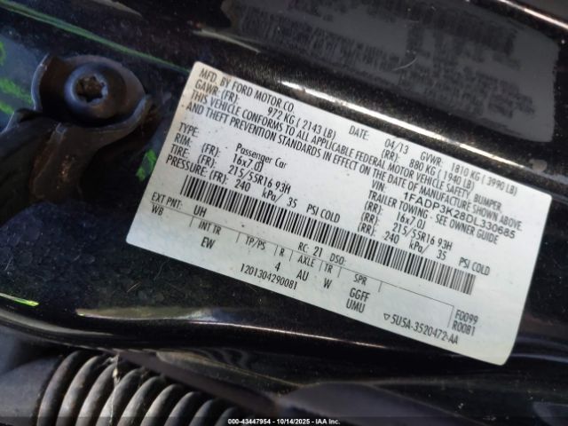 2013 FORD FOCUS 1FADP3K28DL330685 Photo 8