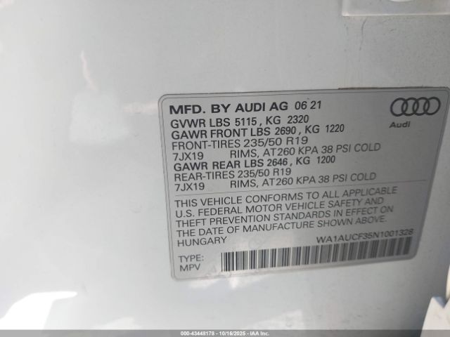 2022 AUDI Q3 WA1AUCF35N1001328 Photo 8